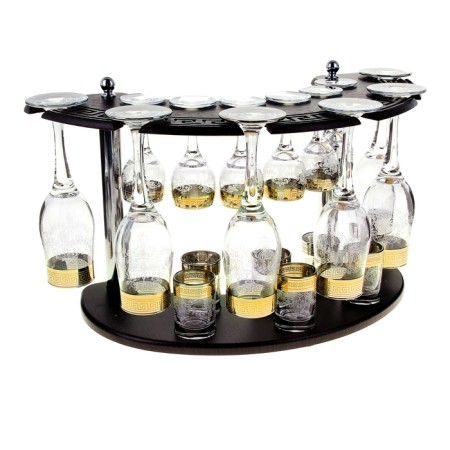 Mini-bar 18 objects champagne, engraving 200/55/50 ml