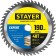Disk STAYER 3682-190-20-48_z01, on wood, accurate cut, 48T, 190 x 20/16 mm