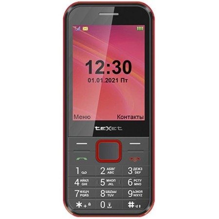 Cell phone Texet TM-302 Black Red