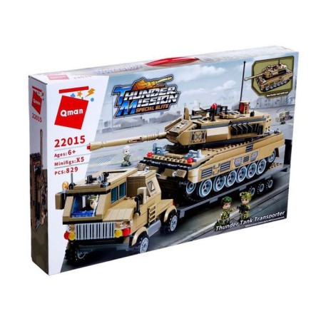 Constructor Military Zone "Trail with a Tank", 5 minifigur and 829 parts-3