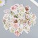 Stickers for creativity "Pink Garden" set 46 pcs 4.4x4.4x1.1 cm