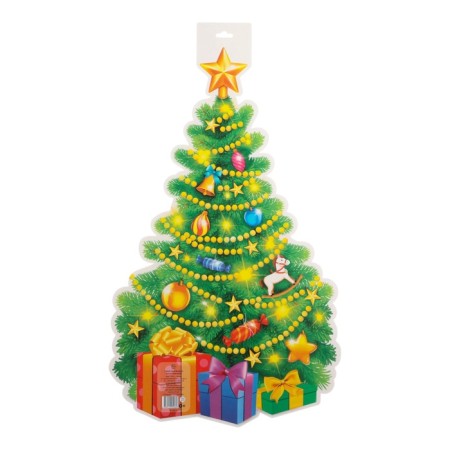 Poster of a cut "Christmas tree" double -sided, 49 x 39 cm-1