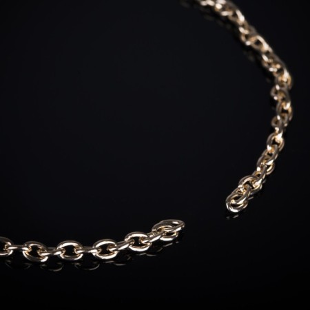 A chain with a carbine l = 45 cm (set 5 pcs.) 0.5 mm, cm-1935, color gold-1