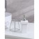 Liquid soap dispenser on Savanna "Geometric" stand, 250 ml, white color