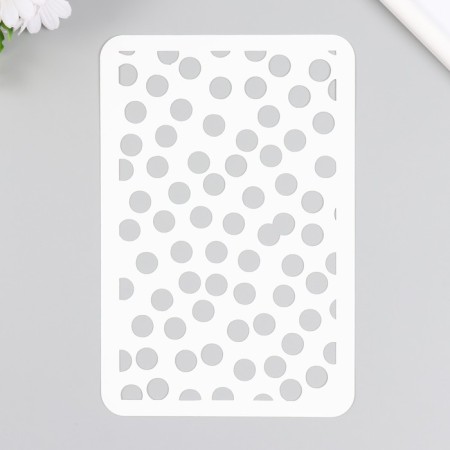 Plastic stencil "circles" 16x24 cm