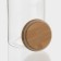 Glass Bank for bulk products with a bamboo cover Magistro "Eco", 1 l, 9.5 × 18 cm