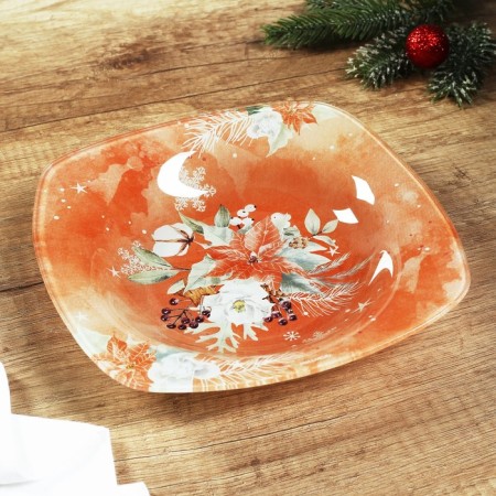 Deep "pink fairy tale" plate, 20 cm-2