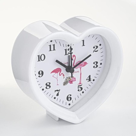 Clock - desktop an alarm clock, discrete move, d -9 cm, 11 x 11 cm, aa-1