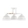 Rina chandelier 3he27 40W white-gold 44x44x17.5 cm