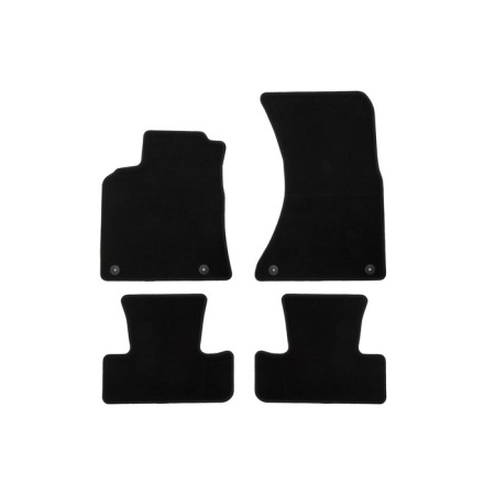 Rugs in the ECONOM salon for Audi Q5 automatic transmission 2008-2012, 2012-2017, SUV, 4 pcs., Textile