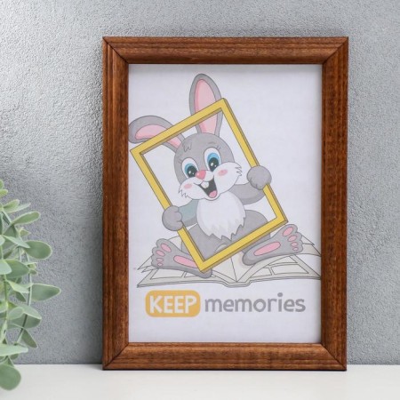 Photo frame wood 15x21 cm, mix walnut-1