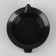 Board for staining, with a pen and a nose, d = 14 cm, black color