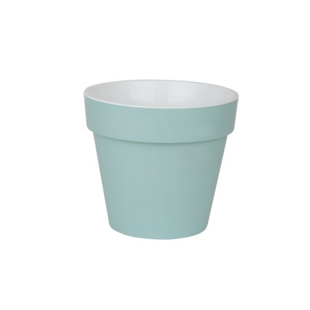 Plastic pot with the “Proteus” tab, mint color