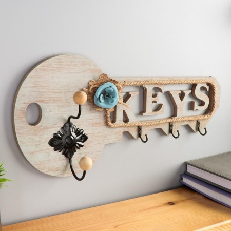 Decorative tree hooks "Key with flower" mix 17.5x39.5x6.5 cm-2