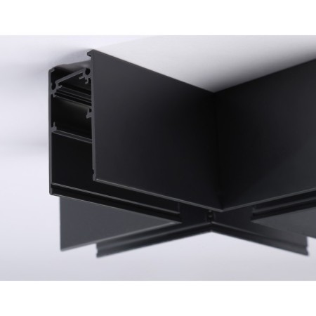 Ambrella Connector X-shaped for the Magnetic GL3376 BK overhead busbar, black-3