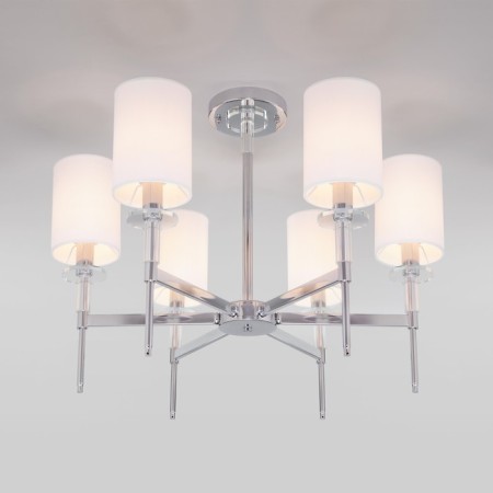 Classical chandelier with lampshades Brielle, 40W, E14, 69x69x53.5 cm-2