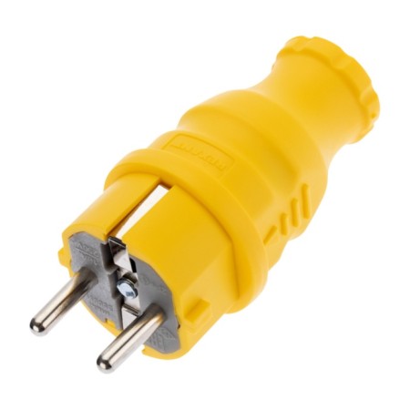 The fork is direct moisture -proof, C/s, 16A. IP44, yellow rubber rubber