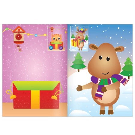 New Year's applications "Kitten" stickers-1