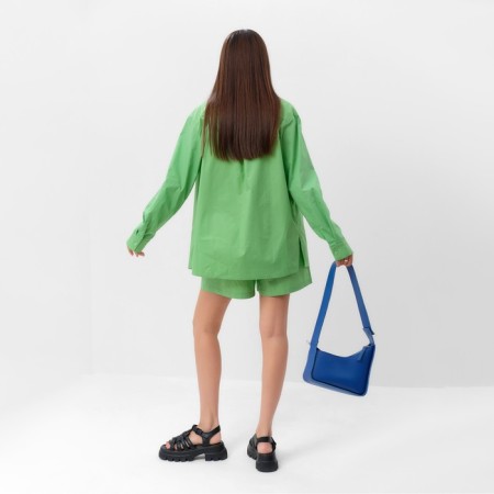 Women's suit (shirt and shorts) Mist Summer Time, size 48, green-3