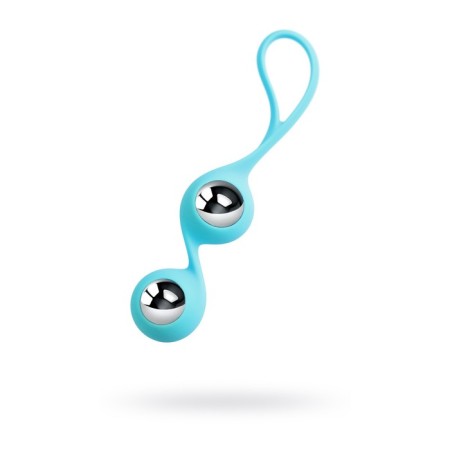Vaginal balls L’Eroina by Toyfa Futa, silicone, blue color, 11 cm