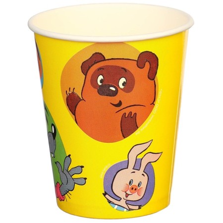 Paper glass "Happy Birthday!", 250 ml, Soyuzmultfilm-3