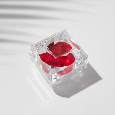 Case plastic under the Ring "Diamond", 3.5 × 3.8, red insert-5