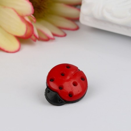A set of buttons plastic "God's cow" 1.4x1.1 cm nr 20 pcs 11.2x1.5x7 cm-2