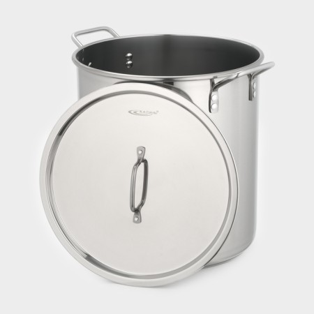 Boiler "General catering", 30 l, d = 35 cm, h = 35.5 cm, metal lid, pwarled pens, with a heat distribution layer-1