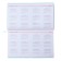Bleaner dated 2024, 175x105 mm, 64 sheets of Escalada, soft binding, artificial leather "Nappa", foil embossing, white offset 70 g/m², blue