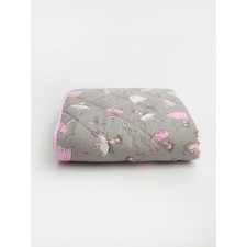 Baby rug is sod, size 115x115 cm, color gray-pink color