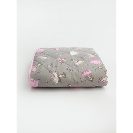 Baby rug is sod, size 115x115 cm, color gray-pink color