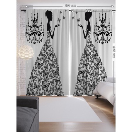 Photostes "Blobes Dress", Saten, size 145x265 cm, 2 pcs-1