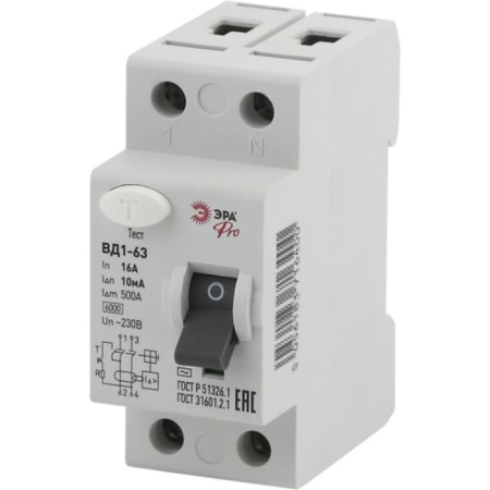 Protective shutdown device Era Pro No-902-65 VD1-63 2P 16A 10M