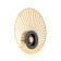 Decorative backlight by Arte Lamp Biscotto A2641AP-1GO, LED, 10 W, 4 cm, 500 lm, golden, black