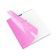 Notebook 12 litas in a cage with a plastic cover on the A5+, Erichkrause "Coverprio Neon", pink