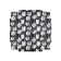 Box with a vase and PVC windows folding “black and white aesthetics”, 23 x 30 x 23 cm
