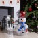 LED figure "Snowman" 33 × 65 × 27 cm, metal, textiles, 220 V, glow of multi