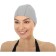 Bradex swimming cap, textile covered with PU, gray