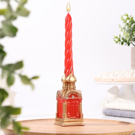 Figure candle large "Easter temple", 5.5x26 cm, 180 grams