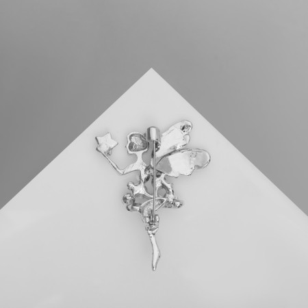 Brooch "Thumbelina", Rainbow color in silver-1