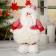 Soft toy "Santa Claus in a magnificent fur coat" 19*55 cm (folded 37 cm), red-white