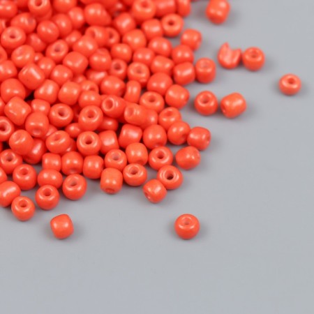 Glass beads 6/0 "orange" bright 450 g
