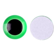 Elose -based eyes, set of 10 pcs., Size 1 pc. - 14 mm, green color