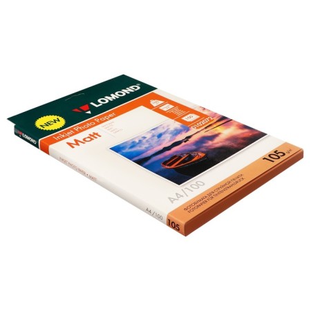 Photo paper for jet print A4, 100 sheets Lomond, 105 g/m2, one -sided, matte-1