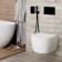 Shower mixer Wasserkraft Abens 6651, single -leaf, watering can, without spout, black