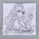 Pillowcase for coloring "Girl with fan", 30 x 30 cm