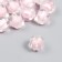 Plastic beads "Ball ribbed - internal color pink" set 20 g 1.2x1.1 cm