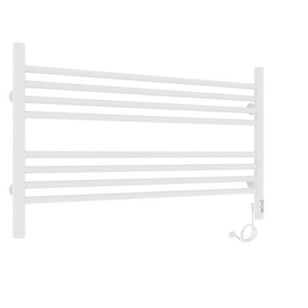 Towel electric heated Laris Olivia ChK8, 800x500 mm, 8 crossbars, right, white-9