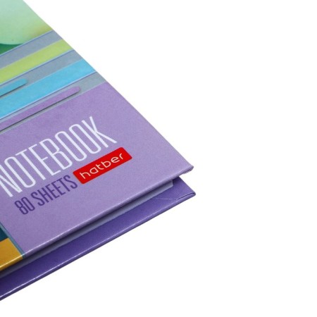 Notebook, A6, 80 sheets, in a cage, "Multicolor", a solid cover, glossy lamination, an offset block 60g/m2-2