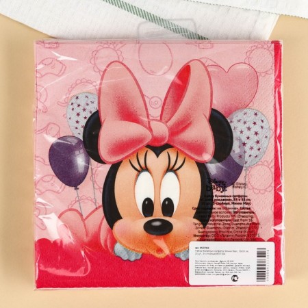 Paper napkins, 33x33 cm, 20 pieces, 3 strata, Minnie Mouse-7